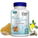 Vivauna Limpieza de 15 Días – Apoyo Intestinal y de Colon – Avanzado Detox Intestinal para Mujeres y Hombres con Sen, Cáscara Sagrada y Psyllium – No GMO – Hecho en EE.UU. – 30 Cápsulas