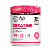 Creatina Monohidratada Vivauna para Mujeres con Colágeno y BCAA - Suplemento en Polvo para Músculos, Cabello Saludable, Piel, Uñas y Recuperación