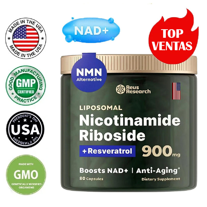 Alternativa de Suplemento NMNH Vivauna – NAD Liposomal + Resveratrol – Suministro para 30 Días – Suplemento de NAD de Alta Pureza para Energía y Envejecimiento Saludable – 60 Cápsulas