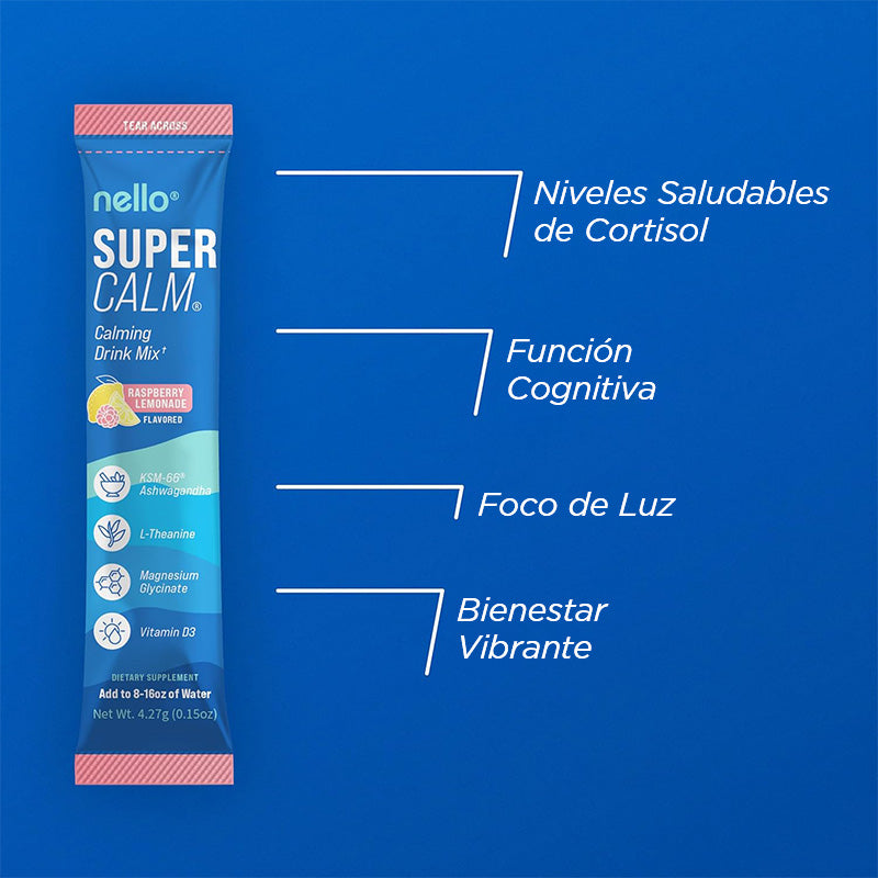 Vivauna SuperCalm Mezcla en Polvo para Bebida – Limonada de Frambuesa Con L-Teanina, KSM-66 Ashwagandha, Magnesio Glicinato y Vitamina D3 Suplemento para Relajación y Enfoque | Sin Azúcar | No GMO | Práctico para Llevar | 20 Sobres