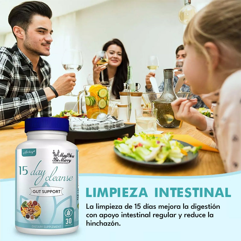 Vivauna Limpieza de 15 Días – Apoyo Intestinal y de Colon – Avanzado Detox Intestinal para Mujeres y Hombres con Sen, Cáscara Sagrada y Psyllium – No GMO – Hecho en EE.UU. – 30 Cápsulas