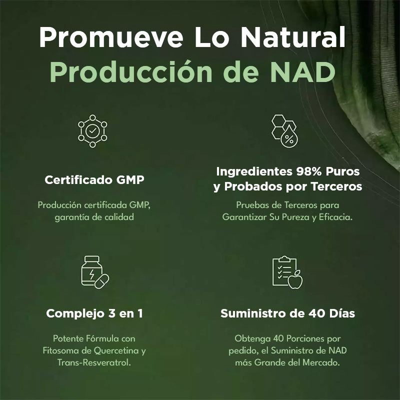 Alternativa de Suplemento NMNH Vivauna – NAD Liposomal + Resveratrol – Suministro para 30 Días – Suplemento de NAD de Alta Pureza para Energía y Envejecimiento Saludable – 60 Cápsulas