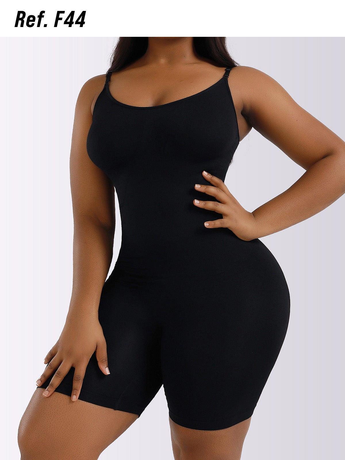 La Faja Colombiana Body Modelador hasta Medio Muslo - Negro(SW044)
