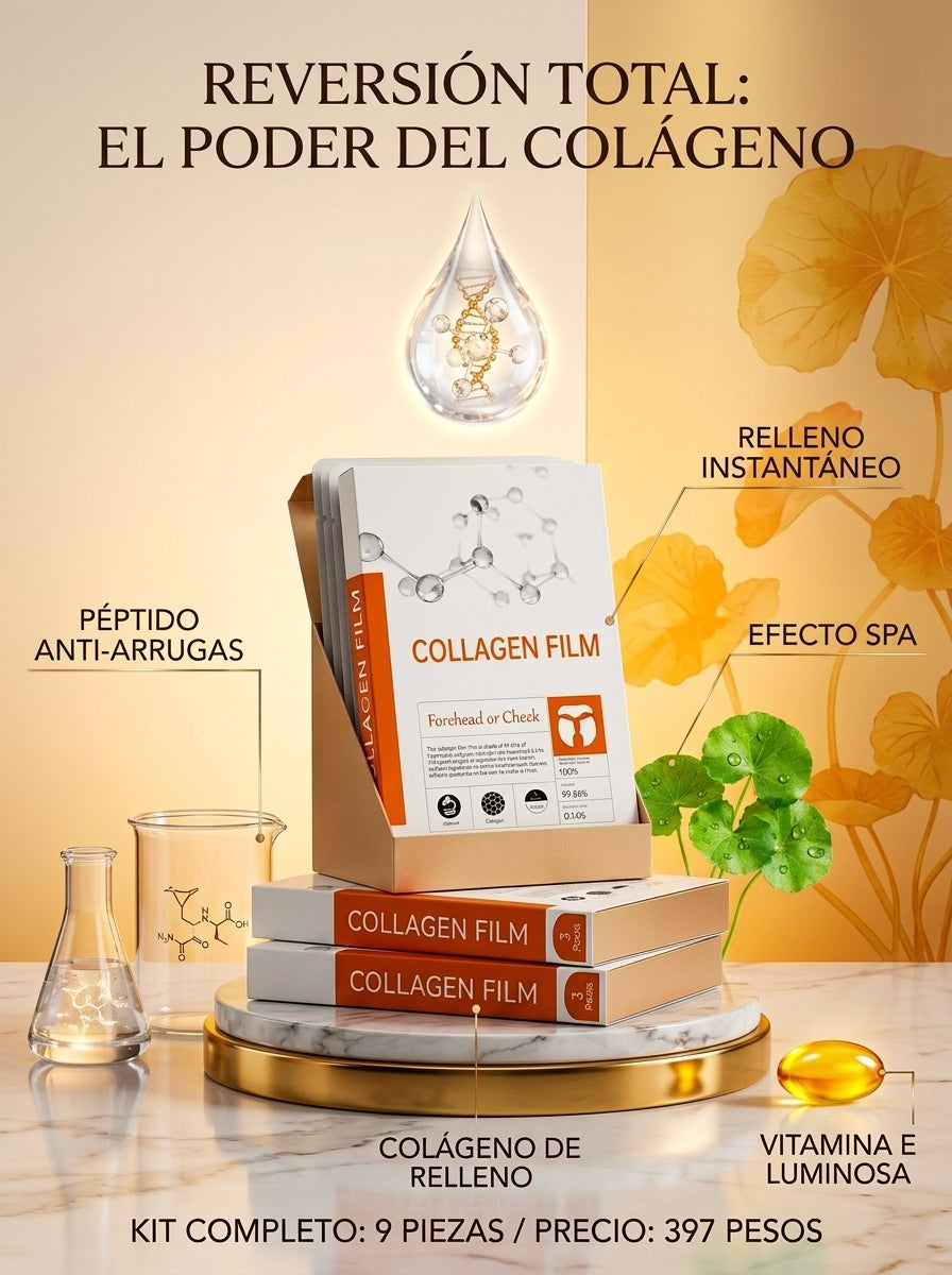 Las Mascarillas Solubles de Colágeno con Ácido Hialurónico, Hexapéptido-2 y Centella Asiática (SK005)