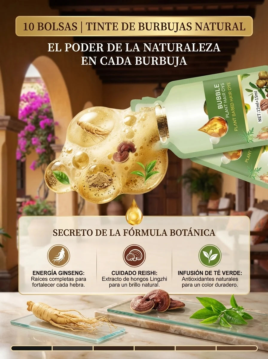 El Tinte en Espuma a Base de Plantas para Cabello (SK006)